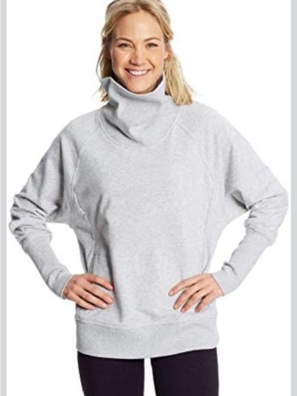 C9 Champion Light Gray Funnel Neck Women's Sweater size M